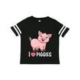 thumbnail image 1 of Inktastic I Love Piggies Cute Pig Boys or Girls Toddler T-Shirt, 1 of 5