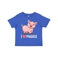 thumbnail image 1 of Inktastic I Love Piggies Cute Pig Boys or Girls Toddler T-Shirt, 1 of 5