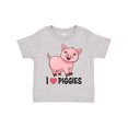 thumbnail image 1 of Inktastic I Love Piggies Cute Pig Boys or Girls Toddler T-Shirt, 1 of 5