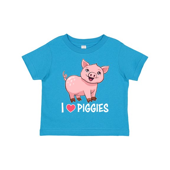 Inktastic I Love Piggies Cute Pig Boys or Girls Toddler T-Shirt