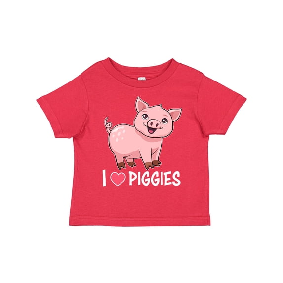 Inktastic I Love Piggies Cute Pig Boys or Girls Toddler T-Shirt