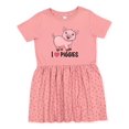 thumbnail image 1 of Inktastic I Love Piggies Cute Pig Girls Toddler Dress, 1 of 5