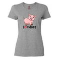 thumbnail image 1 of Inktastic I Love Piggies- Cute Pig Women's T-Shirt, 1 of 5