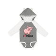 thumbnail image 1 of Inktastic I Love Piggies- cute pig Boys or Girls Long Sleeve Baby Bodysuit, 1 of 5