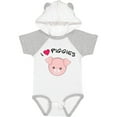 thumbnail image 1 of Inktastic I Love Piggies with Cute Pig Boys or Girls Baby Bodysuit, 1 of 5