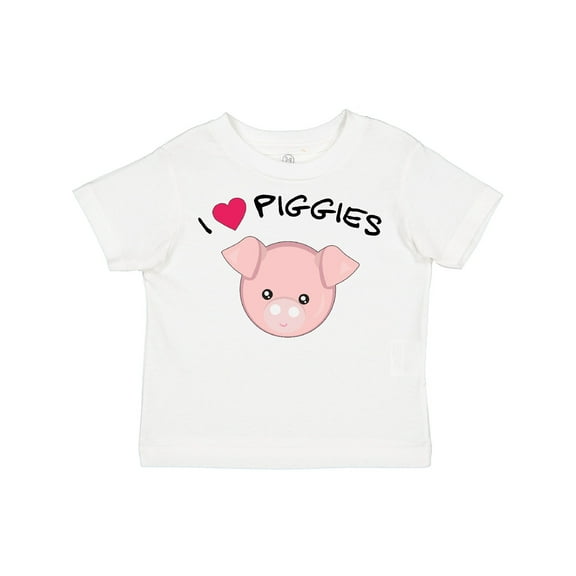 Inktastic I Love Piggies with Cute Pig Boys or Girls Toddler T-Shirt