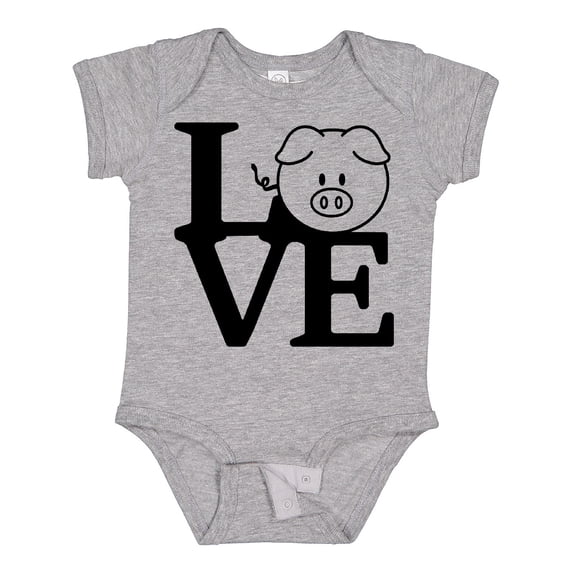 Inktastic I Love Pigs 2 Boys or Girls Baby Bodysuit