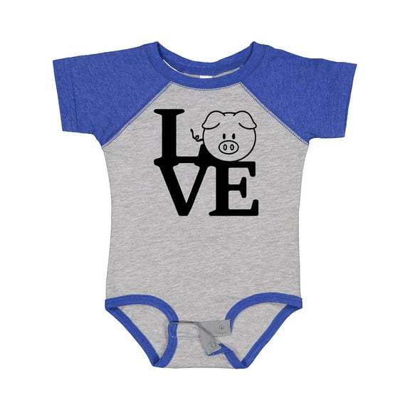 Inktastic I Love Pigs 2 Boys or Girls Baby Bodysuit