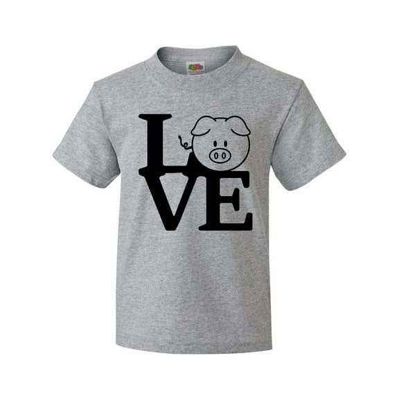 Inktastic I Love Pigs 2 Youth T-Shirt