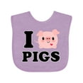 thumbnail image 1 of Inktastic I Love Pigs Boys or Girls Baby Bib, 1 of 4