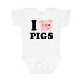 thumbnail image 1 of Inktastic I Love Pigs Boys or Girls Baby Bodysuit, 1 of 5