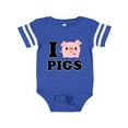 thumbnail image 1 of Inktastic I Love Pigs Boys or Girls Baby Bodysuit, 1 of 5