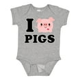 thumbnail image 1 of Inktastic I Love Pigs Boys or Girls Baby Bodysuit, 1 of 5