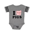 thumbnail image 1 of Inktastic I Love Pigs Boys or Girls Baby Bodysuit, 1 of 4
