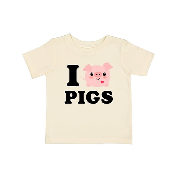 Inktastic I Love Pigs Boys or Girls Baby T-Shirt