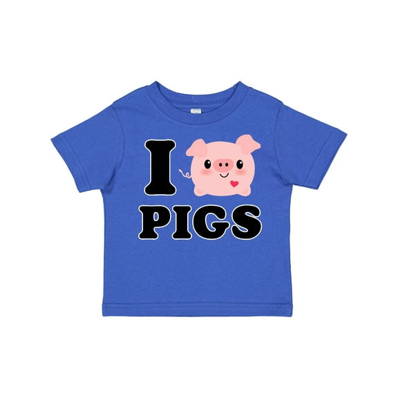 Inktastic I Love Pigs Boys or Girls Toddler T-Shirt