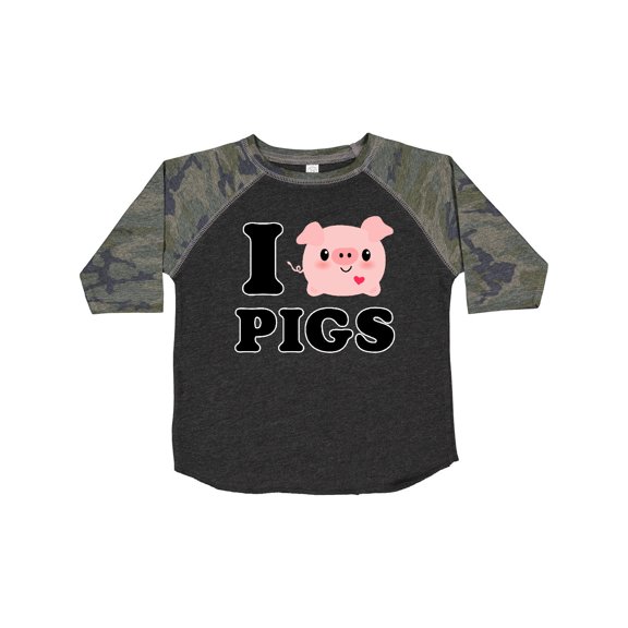 Inktastic I Love Pigs Boys or Girls Toddler T-Shirt