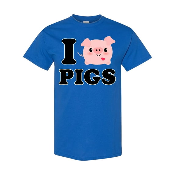 Inktastic I Love Pigs T-Shirt