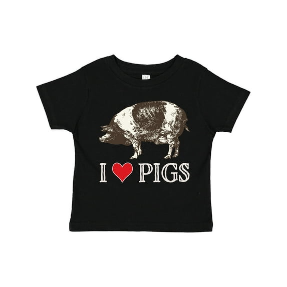 Inktastic I Love Pigs Vintage Farm Boys or Girls Toddler T-Shirt
