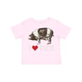 thumbnail image 1 of Inktastic I Love Pigs Vintage Farm Boys or Girls Toddler T-Shirt, 1 of 5