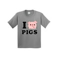 thumbnail image 1 of Inktastic I Love Pigs Youth T-Shirt, 1 of 5