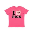thumbnail image 1 of Inktastic I Love Pigs Youth T-Shirt, 1 of 5