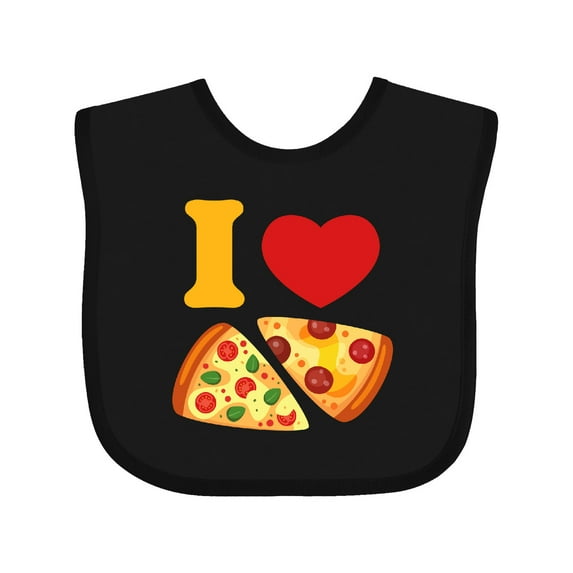 Inktastic I Love Pizza Boys or Girls Baby Bib
