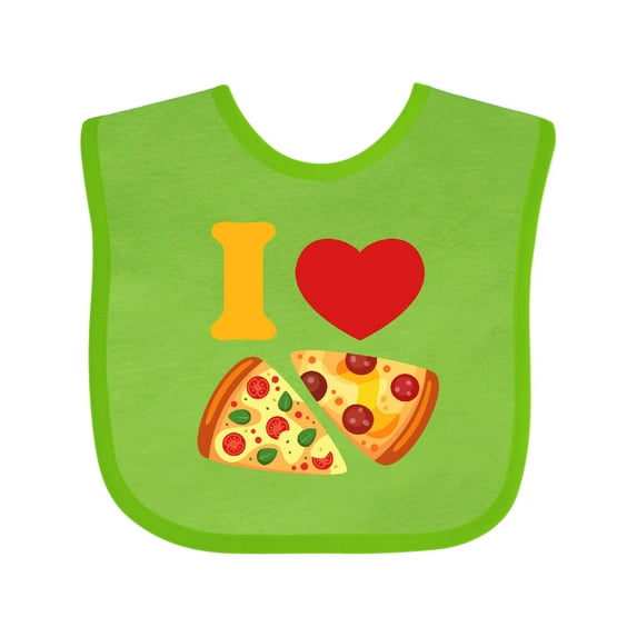 Inktastic I Love Pizza Boys or Girls Baby Bib
