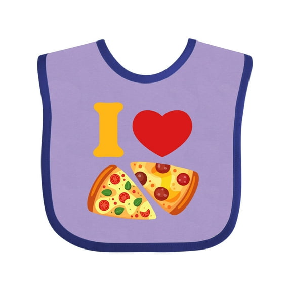 Inktastic I Love Pizza Boys or Girls Baby Bib