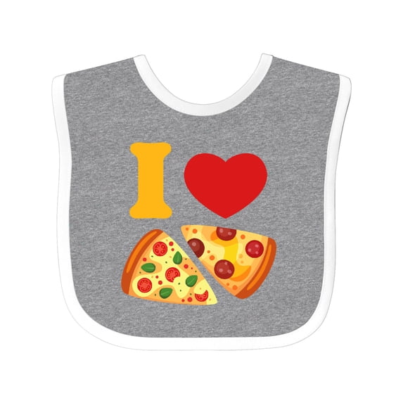 Inktastic I Love Pizza Boys or Girls Baby Bib
