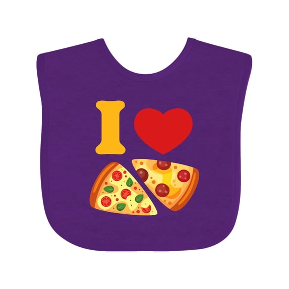 Inktastic I Love Pizza Boys or Girls Baby Bib
