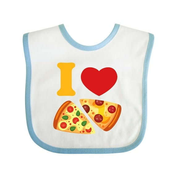 Inktastic I Love Pizza Boys or Girls Baby Bib