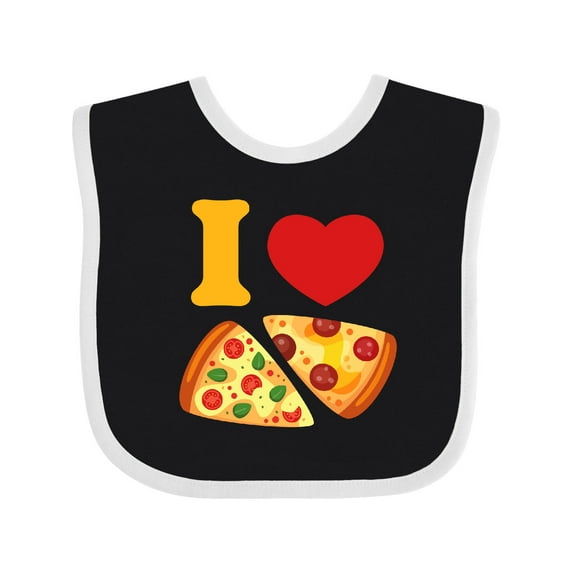 Inktastic I Love Pizza Boys or Girls Baby Bib