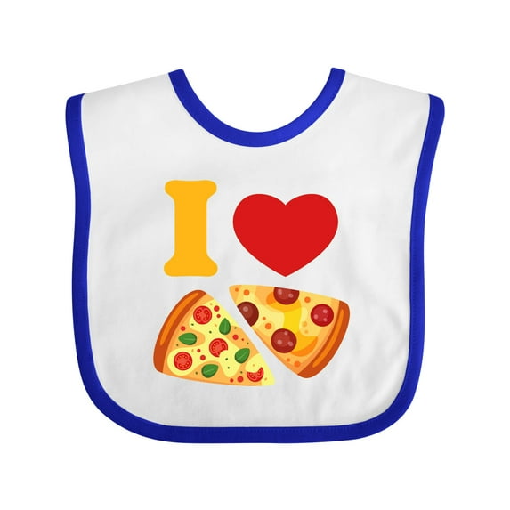 Inktastic I Love Pizza Boys or Girls Baby Bib