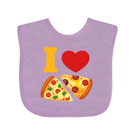 Inktastic I Love Pizza Boys or Girls Baby Bib