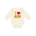 thumbnail image 1 of Inktastic I Love Pizza Boys or Girls Long Sleeve Baby Bodysuit, 1 of 5