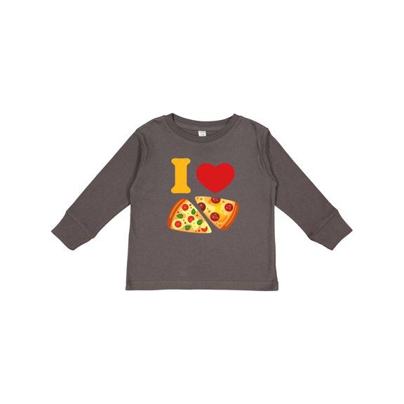 Inktastic I Love Pizza Boys or Girls Long Sleeve Toddler T-Shirt