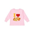 thumbnail image 1 of Inktastic I Love Pizza Boys or Girls Long Sleeve Toddler T-Shirt, 1 of 5