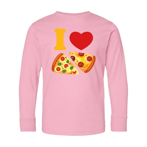 Inktastic I Love Pizza Long Sleeve Youth T-Shirt