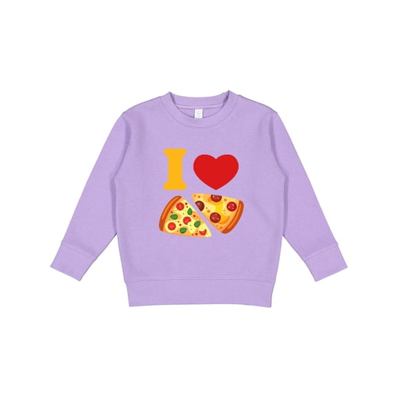 Inktastic I Love Pizza Toddler Sweatshirt
