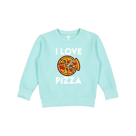 Inktastic I Love Pizza Toddler Sweatshirt