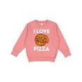 thumbnail image 1 of Inktastic I Love Pizza Toddler Sweatshirt, 1 of 4