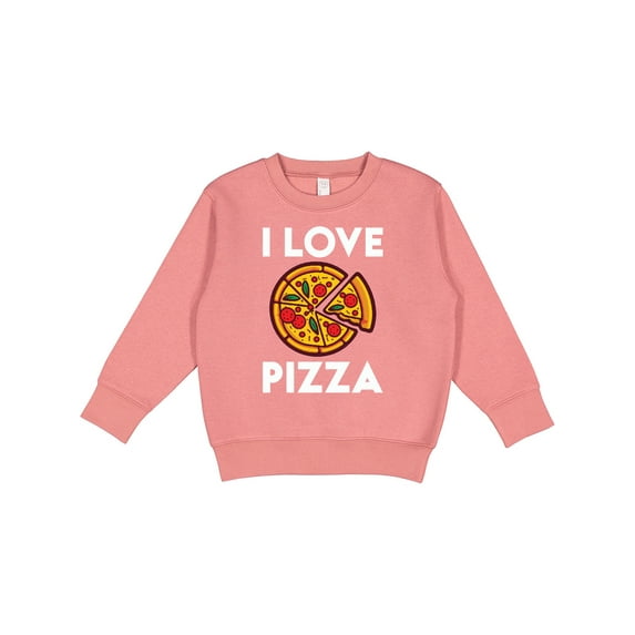 Inktastic I Love Pizza Toddler Sweatshirt