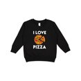 thumbnail image 1 of Inktastic I Love Pizza Toddler Sweatshirt, 1 of 4