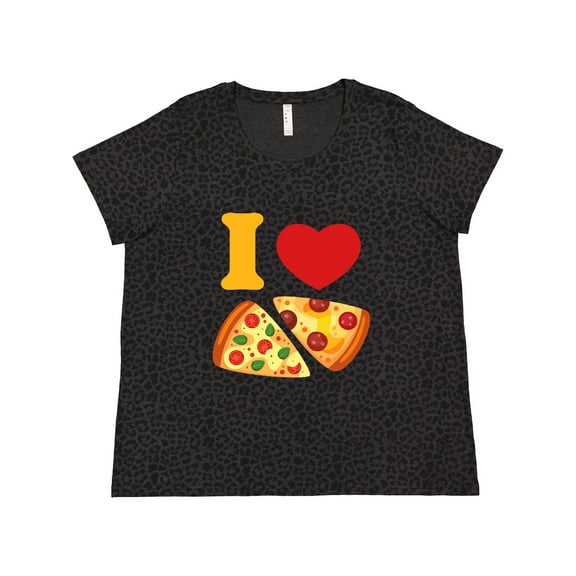 Inktastic I Love Pizza Women's Plus Size T-Shirt