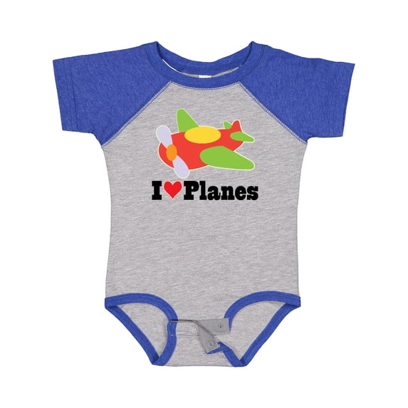 Inktastic I Love Planes Cute Airplane Boys or Girls Baby Bodysuit