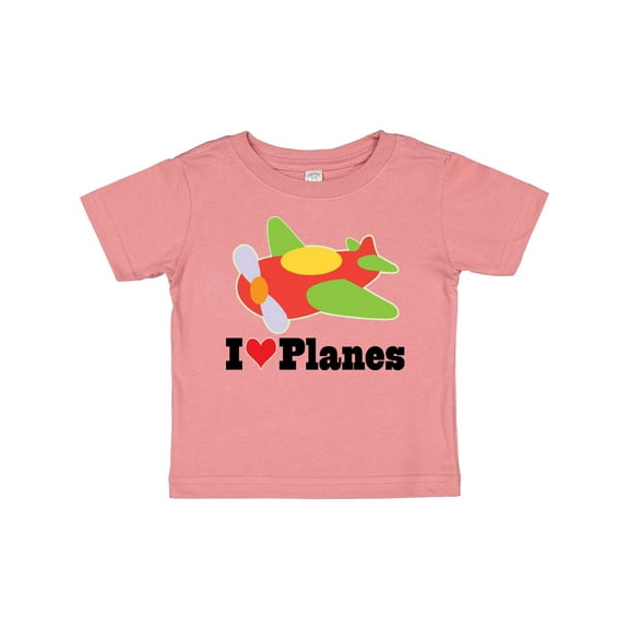 Inktastic I Love Planes Cute Airplane Boys or Girls Baby T-Shirt