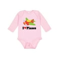 thumbnail image 1 of Inktastic I Love Planes Cute Airplane Boys or Girls Long Sleeve Baby Bodysuit, 1 of 5