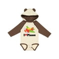 thumbnail image 1 of Inktastic I Love Planes Cute Airplane Boys or Girls Long Sleeve Baby Bodysuit, 1 of 5