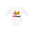 thumbnail image 1 of Inktastic I Love Planes Cute Airplane Boys or Girls Long Sleeve Baby Bodysuit, 1 of 5